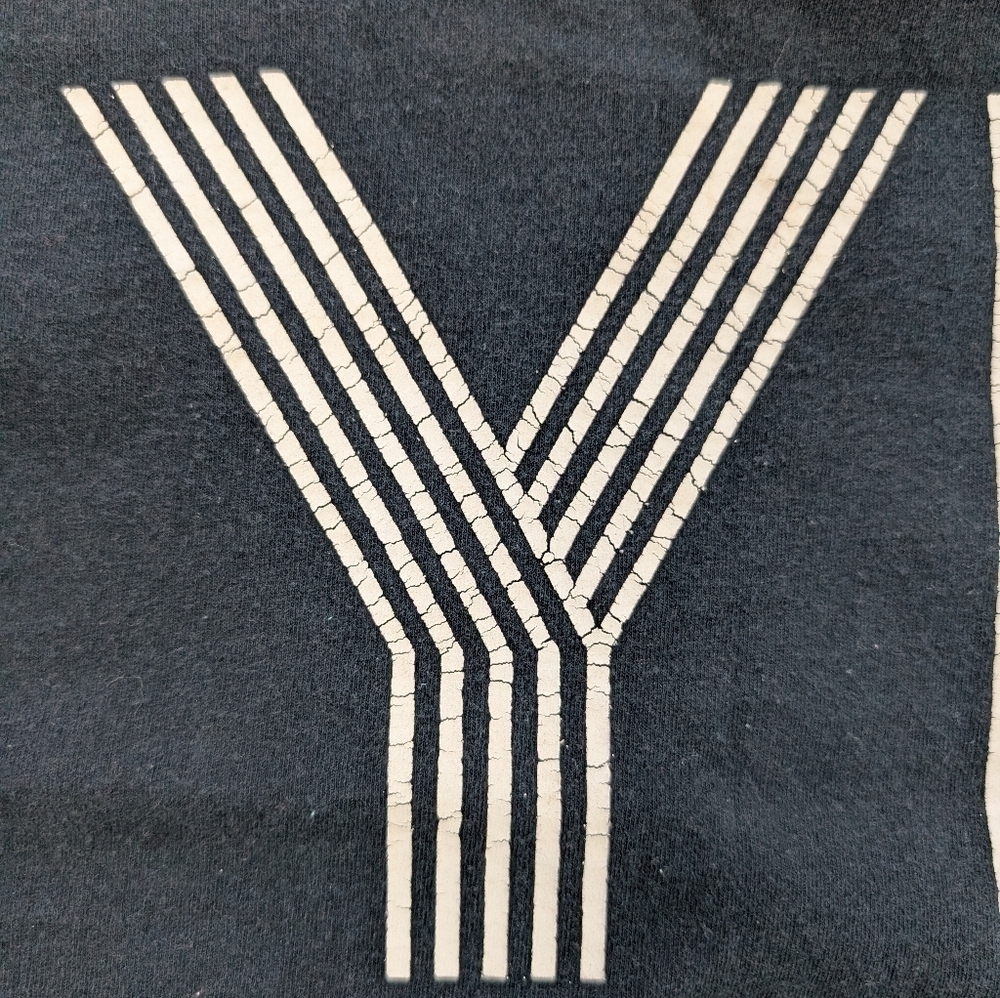 Vintage Y2K Yeah Buddy Black Short Sleeve T-shirt Medium - Picture 2 of 6